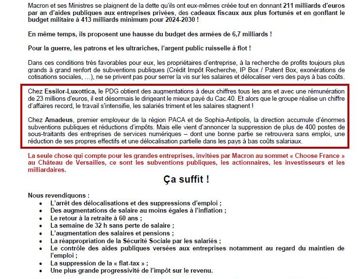 appel 2 décembre Pour nos salaires et nos emplois ! Contre les régressions sociales Contre le budget Macron-Lecornu